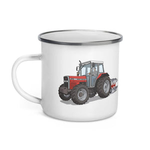 Furrow & Fields Massey Ferguson 375 | Enamel Mug Quality Farmers Merch