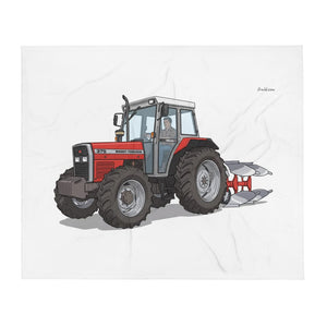 Furrow & Fields Massey Ferguson 375 | Throw Blanket Quality Farmers Merch