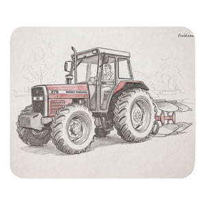 Furrow & Fields Massey Ferguson 375 Pencil Sketch | Mouse Mat Quality Farmers Merch
