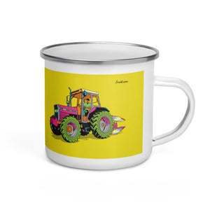 Furrow & Fields Massey Ferguson 375 Pop Art | Enamel Mug Quality Farmers Merch