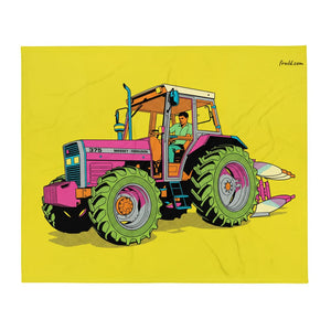 Furrow & Fields Massey Ferguson 375 Pop Art | Throw Blanket Quality Farmers Merch