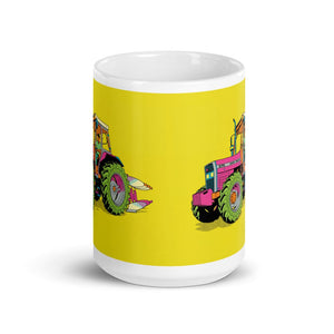 Furrow & Fields Massey Ferguson 375 Pop Art | White Glossy Mug Quality Farmers Merch