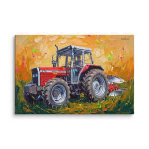 Furrow & Fields Massey Ferguson 375 Splash Art | Canvas Quality Farmers Merch