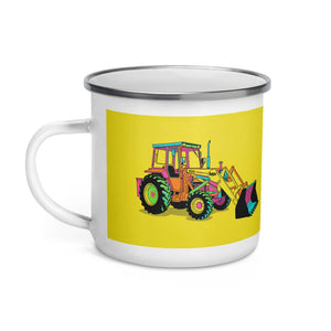 Furrow & Fields Massey Ferguson 50E Pop Art | Enamel Mug Quality Farmers Merch