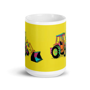 Furrow & Fields Massey Ferguson 50E Pop Art | White Glossy Mug Quality Farmers Merch