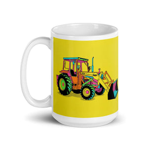 Furrow & Fields Massey Ferguson 50E Pop Art | White Glossy Mug Quality Farmers Merch