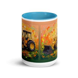 Furrow & Fields Massey Ferguson 50E Splash Art | 15 oz Mug with Color Inside Quality Farmers Merch