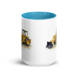 Furrow & Fields Massey Ferguson 50E Watercolor | 15 oz Mug with Color Inside Quality Farmers Merch