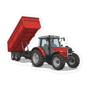 Furrow & Fields Massey Ferguson 6180 | Bubble-free stickers Quality Farmers Merch
