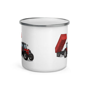 Furrow & Fields Massey Ferguson 6180 Illustration | Enamel Mug Quality Farmers Merch
