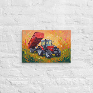 Furrow & Fields Massey Ferguson 6180 Splash Art | Canvas Quality Farmers Merch