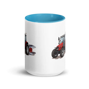 Furrow & Fields Massey Ferguson 6255 Illustration | 15 oz Mug with Color Inside Quality Farmers Merch