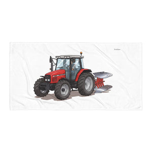 Furrow & Fields Massey Ferguson 6255 Illustration | Beach Towel Quality Farmers Merch