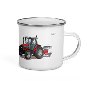 Furrow & Fields Massey Ferguson 6255 | Enamel Mug Quality Farmers Merch