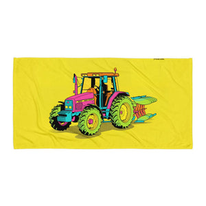 Furrow & Fields Massey Ferguson 6255 Pop Art | Beach Towel Quality Farmers Merch