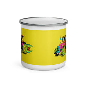 Furrow & Fields Massey Ferguson 6255 Pop Art | Enamel Mug Quality Farmers Merch