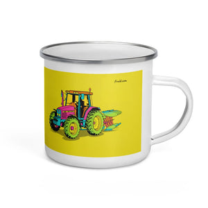 Furrow & Fields Massey Ferguson 6255 Pop Art | Enamel Mug Quality Farmers Merch