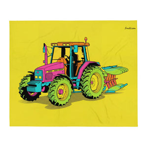 Furrow & Fields Massey Ferguson 6255 Pop Art | Throw Blanket Quality Farmers Merch