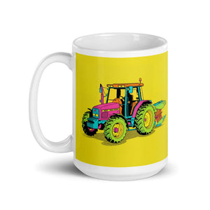 Furrow & Fields Massey Ferguson 6255 Pop Art | White Glossy Mug Quality Farmers Merch
