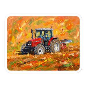 Furrow & Fields Massey Ferguson 6255 Splash Art | Bubble-free stickers Quality Farmers Merch