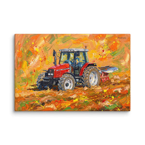 Furrow & Fields Massey Ferguson 6255 Splash Art | Canvas Quality Farmers Merch
