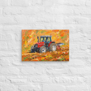 Furrow & Fields Massey Ferguson 6255 Splash Art | Canvas Quality Farmers Merch