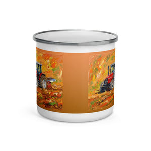 Furrow & Fields Massey Ferguson 6255 Splash Art | Enamel Mug Quality Farmers Merch