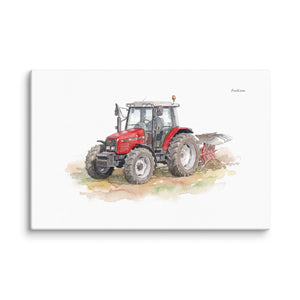 Furrow & Fields Massey Ferguson 6255 Watercolor | Canvas Quality Farmers Merch