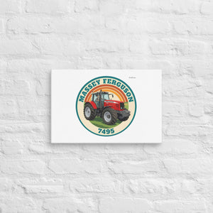 Furrow & Fields Massey Ferguson 7495 Retro Badge | Canvas Quality Farmers Merch