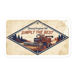 Furrow & Fields Massey Ferguson 760 SIMPLY THE BEST | Bubble-free stickers Quality Farmers Merch