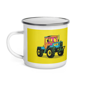 Furrow & Fields Mercedes-Benz MB-trac 1100 Pop Art | Enamel Mug Quality Farmers Merch