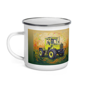 Furrow & Fields Mercedes-Benz MB-trac 1100 Splash Art | Enamel Mug Quality Farmers Merch