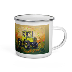 Furrow & Fields Mercedes-Benz MB-trac 1100 Splash Art | Enamel Mug Quality Farmers Merch