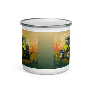 Furrow & Fields Mercedes-Benz MB-trac 1100 Splash Art | Enamel Mug Quality Farmers Merch