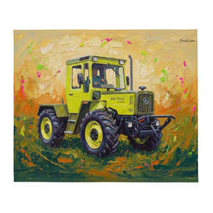 Furrow & Fields Mercedes-Benz MB-trac 1100 Splash Art | Throw Blanket Quality Farmers Merch