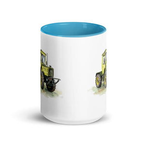 Furrow & Fields Mercedes-Benz MB-trac 1100 Watercolor | 15 oz Mug with Color Inside Quality Farmers Merch