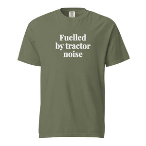Furrow & Fields Moss / S Fuelled by Tractor Noise | Unisex Premium T-shirt Quality Farmers Merch