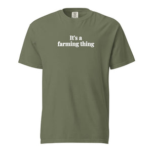Furrow & Fields Moss / S It's A Farming Thing | Unisex Premium T-shirt Quality Farmers Merch