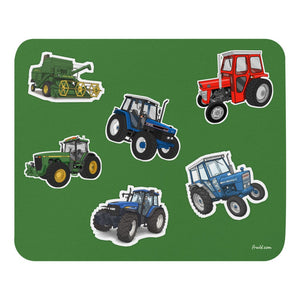 Furrow & Fields Mouse Pad Mouse Pad No. 10 | Coloured Background Quality Farmers Merch