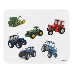 Furrow & Fields Mouse Pad Mouse Pad No. 10 | White Background Quality Farmers Merch