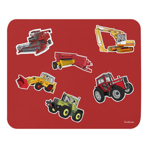 Furrow & Fields Mouse Pad Mouse Pad No. 11 | Coloured Background Quality Farmers Merch