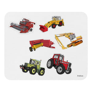 Furrow & Fields Mouse Pad Mouse Pad No. 11 | White Background Quality Farmers Merch