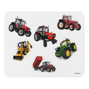 Furrow & Fields Mouse Pad Mouse Pad No. 12 | White Background Quality Farmers Merch
