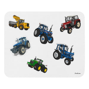 Furrow & Fields Mouse Pad Mouse Pad No. 13 | White Background Quality Farmers Merch