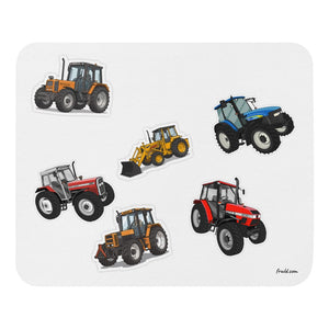 Furrow & Fields Mouse Pad Mouse Pad No. 14 | White Background Quality Farmers Merch
