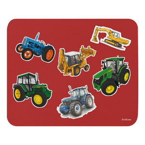 Furrow & Fields Mouse Pad Mouse Pad No. 18 | Coloured Background Quality Farmers Merch