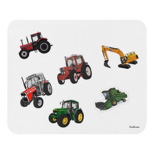 Furrow & Fields Mouse Pad Mouse Pad No. 23 | White Background Quality Farmers Merch