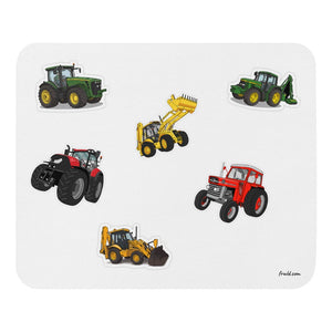 Furrow & Fields Mouse Pad Mouse Pad No. 24 | White Background Quality Farmers Merch