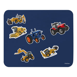 Furrow & Fields Mouse Pad Mouse Pad No. 33 | Coloured Background Quality Farmers Merch