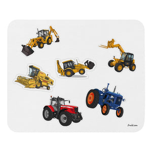 Furrow & Fields Mouse Pad Mouse Pad No. 33 | White Background Quality Farmers Merch